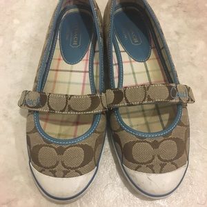 Coach “Margot” signature flats, size 9